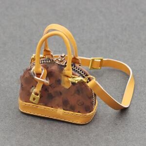 4inch bag charm cute custom bags - light brown shell bags - 0623B48
